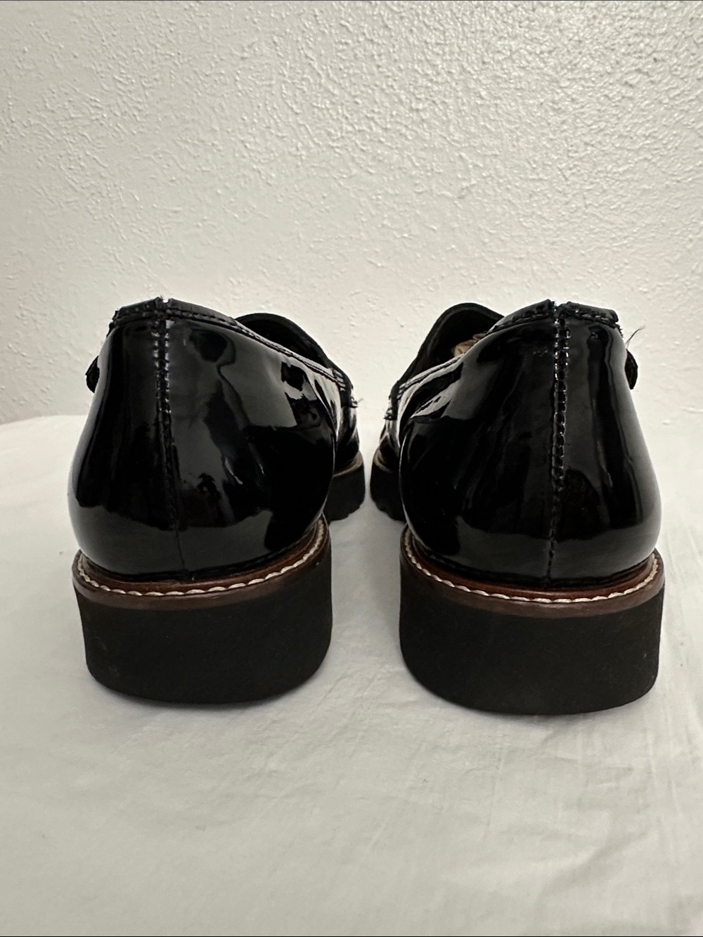 Mephisto Patent Leather Suede Penny Loafers - Picture 4 of 9